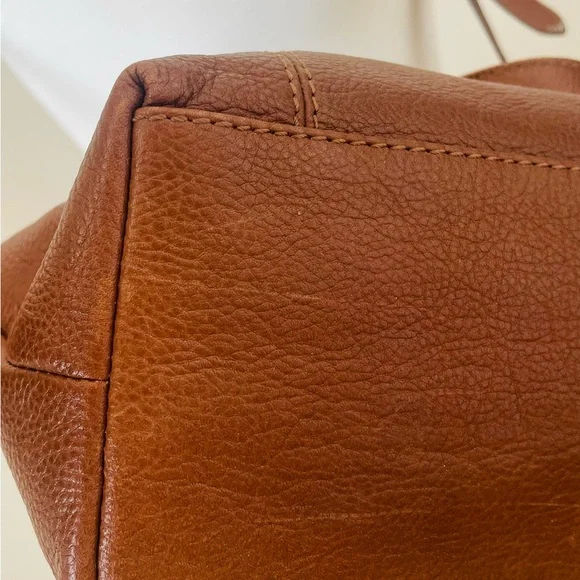 Frye Ari Cognac Leather Crossbody Bag - Picture 9 of 14
